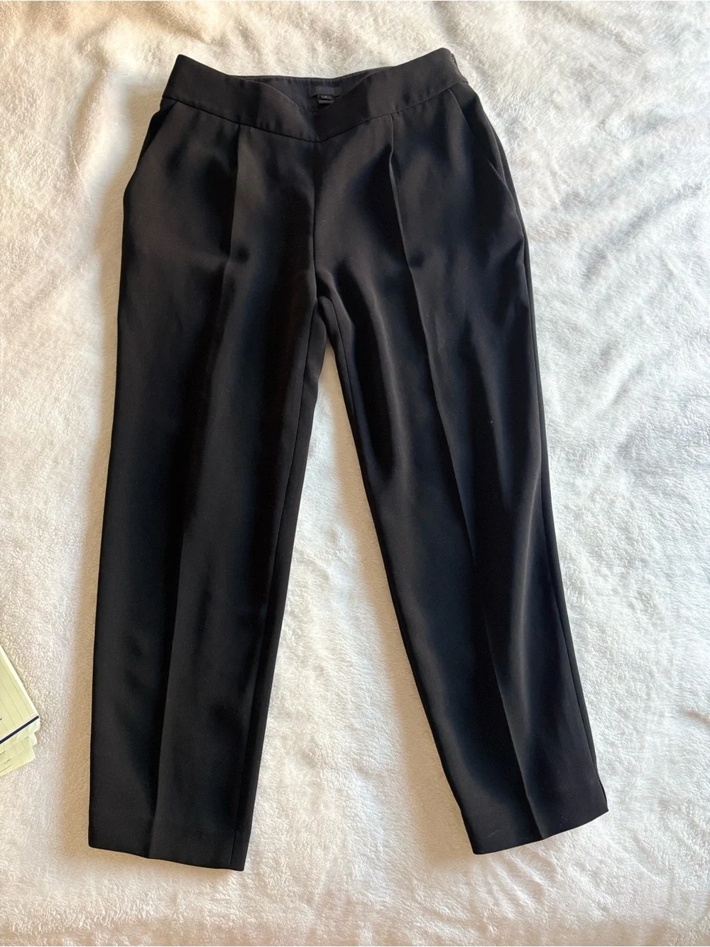 J. Crew Women’s Black Dress Trousers Side Zipper Pockets